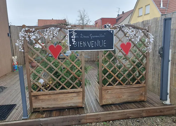 公寓 Les Deux Grenouilles 5mn De Colmar Herrlisheim-près-Colmar
